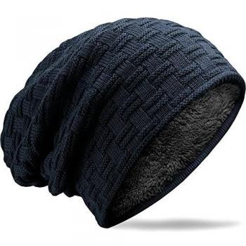 MUCO Gorros Hombre Mujer Unisex Invierno Cálido Sombreros de Punto Forro Polar Beanie Gorro
