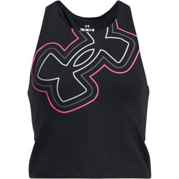Under Armour Motion Branded Girls' Sleeveless Crop T-shirt