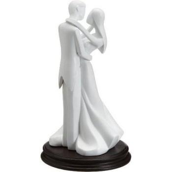 Dekoback 02-08-00159 - Figura de novios para tarta nupcial, porcelana