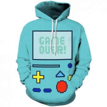 Ocean Plus Hombre Galaxia Sudadera con Capucha Manga Larga Estampado Digital Halloween Cosplay Camisa de Entrenamiento Pull-Over