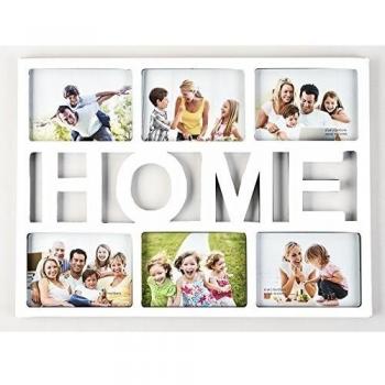 Arpan 6x4'' ''HOME'' or ''FAMILY'' Multi Picture Aperture Photo Frame Holds 6 Photos