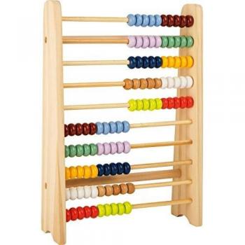 Calculadora Educativa de Madera Small Foot con Bolas de Colores y Barritas de Cálculo