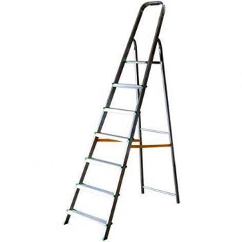 Escalera Tijera Plegable 7 Peldaños en Aluminio. Escadote 7 degraus. Hecho en Europa. BTF-TJL107