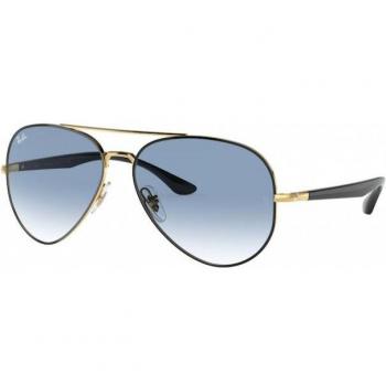 Ray-Ban RB3675 90003F Black On Arista/Clear Gradient Blue Sunglasses