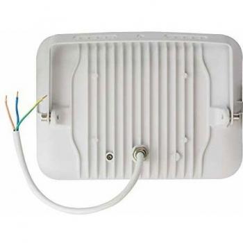 Proyector LED Slim 50W 120lm/W IP65 Cristal Blanco Calido 3000K