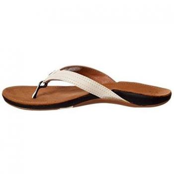 Reef J-Bay, Zapatillas de Estar por casa con talón Abierto para Mujer, Tan/White, 36 EU