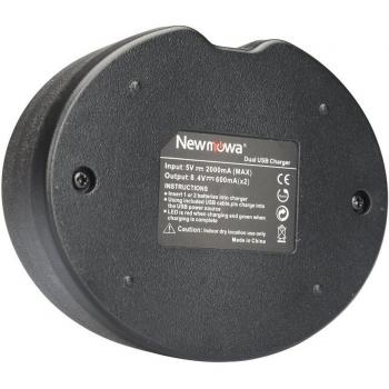 Newmowa USB Cargador Doble para Nikon EN-EL14, EN-EL14a and Nikon P7000, P7100, P7700, P7800, D3100, D3200, D3300, D5100, D5200, D5300