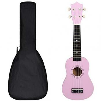 Set de ukelele soprano para niños rosa 21 con funda