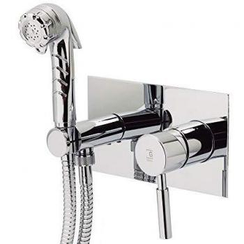 Galindo Theo City 8647500 Grifo de Bidet Monomando con ducha, accesorios de ducha, cromo