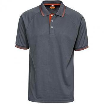Trespass UTTP2931 Bonington Polo de Deporte con Manga Corta, Carbón, 3XL