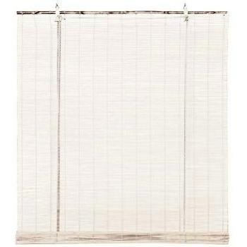 Stor Planet Ocres Estores, Bambú, Blanco, 90 x 175 cm