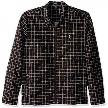 Volcom The Dweller L/S Camisa, Hombre, Black, M