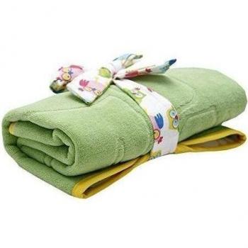 Mon Petit Bleu 5901323926808 cambiar pad - Soft & teléfono Mon Petit Bleu, resistente al agua, que se utiliza en ambos lados de algodón y terciopelo, 60 x 48 cm - verde/Búhos