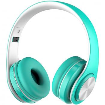 Alitoo Auriculares Inalámbricos Bluetooth Estéreo Plegable Auriculares de Diadema con Micrófono Cancelación de Ruido sobre Oreja Cascos para iPhone,PC,TV,Tableta,Android,MP3 y MP4