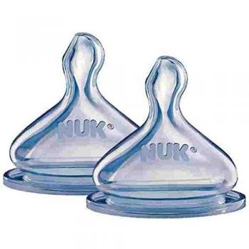 Nuk First Choice Size 1 Silicone Teat 2 Units