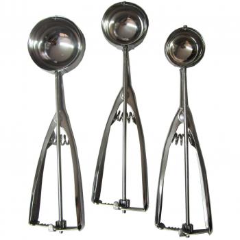 Cuchara para helado, 3 x acero inoxidable 4/5/6 cm cuchara para helado Mash Alimentación Cuchara Cocina Ball por Wady