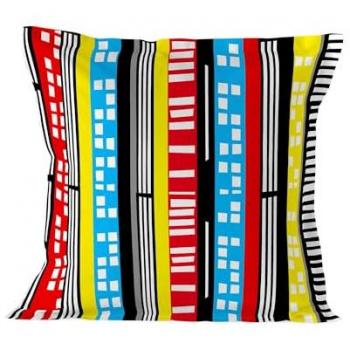 Funda de Almohada Multicolor 80x80 cm - 100% Algodón - Abertura Lateral Calidad 150