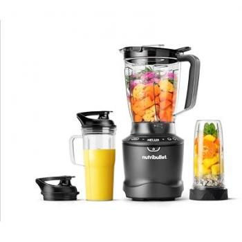 Batidora de Vaso Nutribullet SmartSense NBF550DG 1500W con 5 Velocidades, Función Pulse, Jarra de 1.89l y Vasos de Viaje