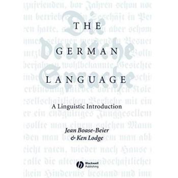 German Language: A Comprehensive Linguistic Introduction by Blackwell Publishers