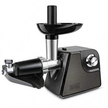 Black+Decker BXMMA1000E Picadora de carne, 1000 W, Acero Inoxidable, Gris