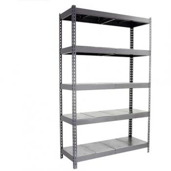 Estantería Metálica Ecoforte 1807-5 Sin Tornillos, 5 Baldas, Alta Capacidad de Carga 400 kg, Dimensiones 2000x1800x750 mm, Color Gris/Galvan
