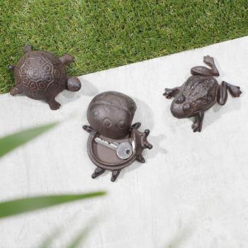 HI Figuras de animales para esconder las llaves - Discretos escondites en forma de figuras de animales, ideales para ocultar llaves y objetos pequeños, diseño decorativo y funcional, fabricados en materiales duraderos