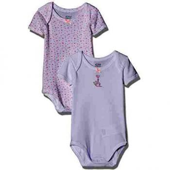 Chicco Set 2 Body Americano Manica Corta, Rosa