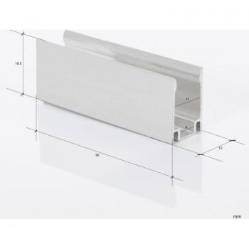Clip de Fijación de Aluminio para Tira Neón LED 11 W/m RGB 220V AC 60 LED/m Semicircular 180º IP67 a Medida Corte Cada 100 Cm - Instalación Sólida