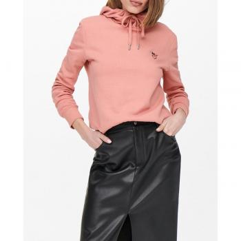 Only Sudadera de mujer con capucha y estampado frontal