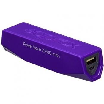 Approx APPPB22EVP - Cargador Universal con batería Externa de 2200 mAh, Color púrpura