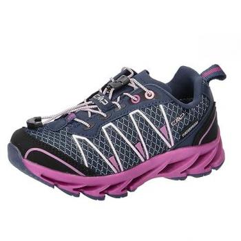 Zapatillas CMP Altak Trail Running Waterproof 2.0 para niños, color azul marino y violeta, talla 25 EU