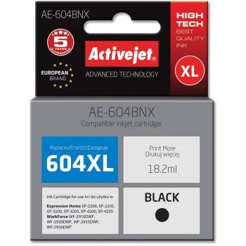 Cartucho de Tinta Compatible Activejet AE-604BNX Negro