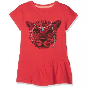 NAME IT Nmfgaroto SS Long Top, Camiseta para Niñas, Rosa