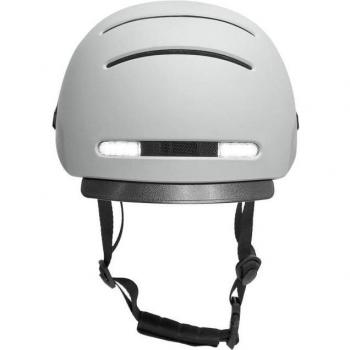 Livall BH51M Neo Casco Inteligente Urbano con SOS, Luz de Freno, Intermitentes, Altavoces y Bluetooth, Talla M (54-58 cm), Color Gris
