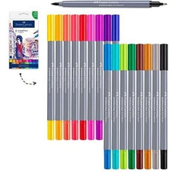 Faber-Castell - 164618 - Goldfaber Aqua Dual Markers. Pack 18 surtidos, FC164618
