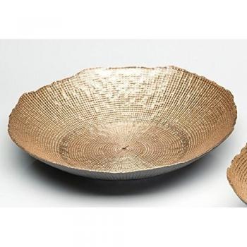 Cuenco Luxor Champán de Sandra Rich, amarillo, 8 cm hoch, Ø 38,5 cm