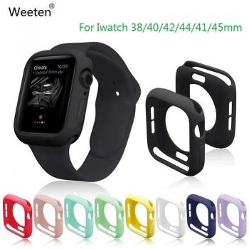 Funda Candy de TPU para Apple Watch Series 8 7 6 SE 5 4 3 2 1, compatible con IWatch de 38, 40, 41, 42, 44 y 45mm