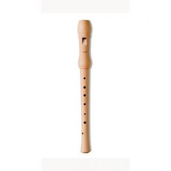 FLAUTA DULCE SOPRANO-Hohner (9565) de Madera Peral Natural, Fabricada en Alemania - Set de 2 Piezas