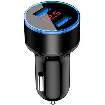 Cargador USB para coche TKEY 18W de carga rápida 3.0 y 4.0, adaptador universal de 3 puertos para móviles Samsung S10 e iPhone 11/7