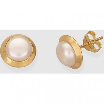 Pendientes de oro con perla blanca y detalles en filigrana, exclusivos de El Corte Inglés