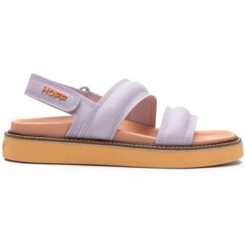 Sandalias planas de mujer Piel Road en piel combinada