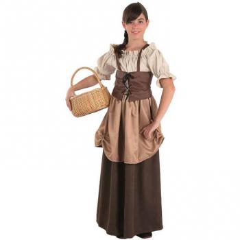 Disfraz infantil de niña hortelana medieval talla 4-6 años