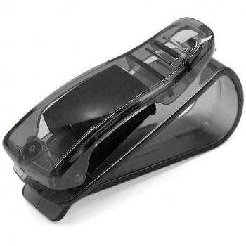 sourcingmap® Portable Universal Clip Soporte Negro auto coche de Sol del visera de sol pluma de la tarjeta
