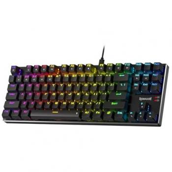 Redragon K660 RGB Wired Mechanical Gaming Keyboard with 104 Keys, Hot-Swap Red Switches, and Noise Absorbing Foams