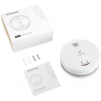 X-Sense SD12 Detector de Humo con Batería de 10 Años de Duración y Sensor Fotoeléctrico Normas EN14604