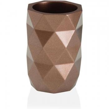 Portacepillos Diamond Rosa - Elegante Organizador para el Baño