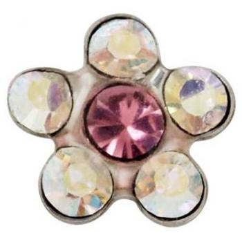 INVERNESS PENDIENTE ACERO INOXIDABLE 120C FLOR NATURAL ROSA