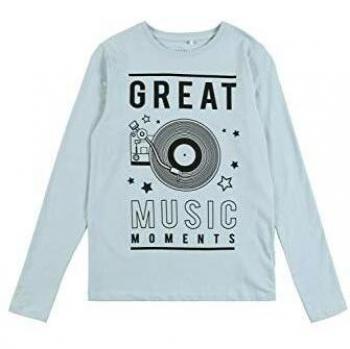 NAME IT 13171449 Camiseta Manga Larga Niño Celeste 134/140
