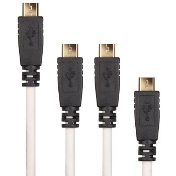 Onite [4-Pack] 1M Micro USB 2.0 al cable USB con cable de datos cable de carga tapón metálico para Android, Samsung, HTC, Motorola, Nokia, LG, HP, Sony, Blackberry y más