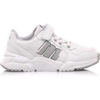 Zapatillas deportivas de niña Mustang Kids Mare blanco con cuña 4,5cm.